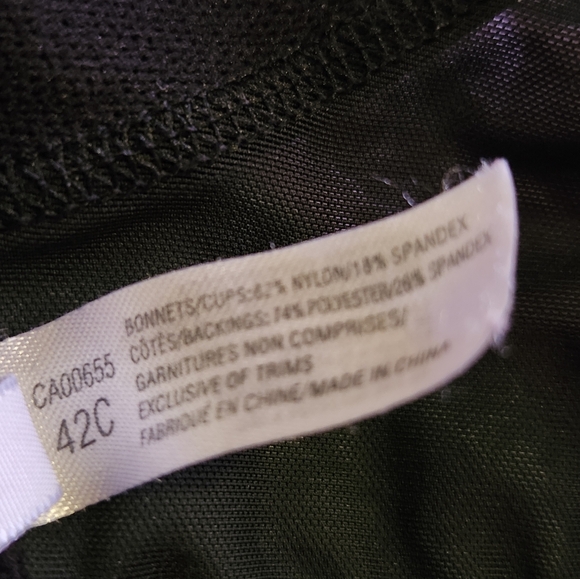 Intimates Blue-black Bra, size 42C - Picture 5 of 5